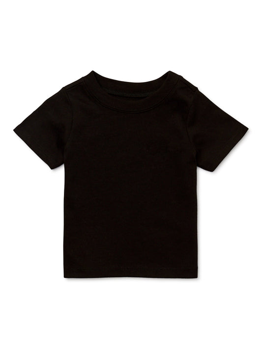 Garanimals Baby Boys Crewneck Tee with Short Sleeves, Sizes 0-24M