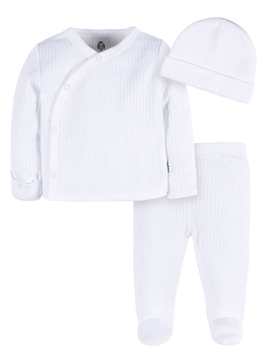 Gerber Baby Unisex Take Me Home Set, 3-Piece, Sizes Preemie - 3/6 Months