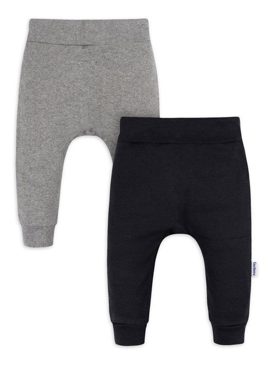 Gerber Gender Neutral Pants, 2-Pack, Sizes Newborn - 12 Months