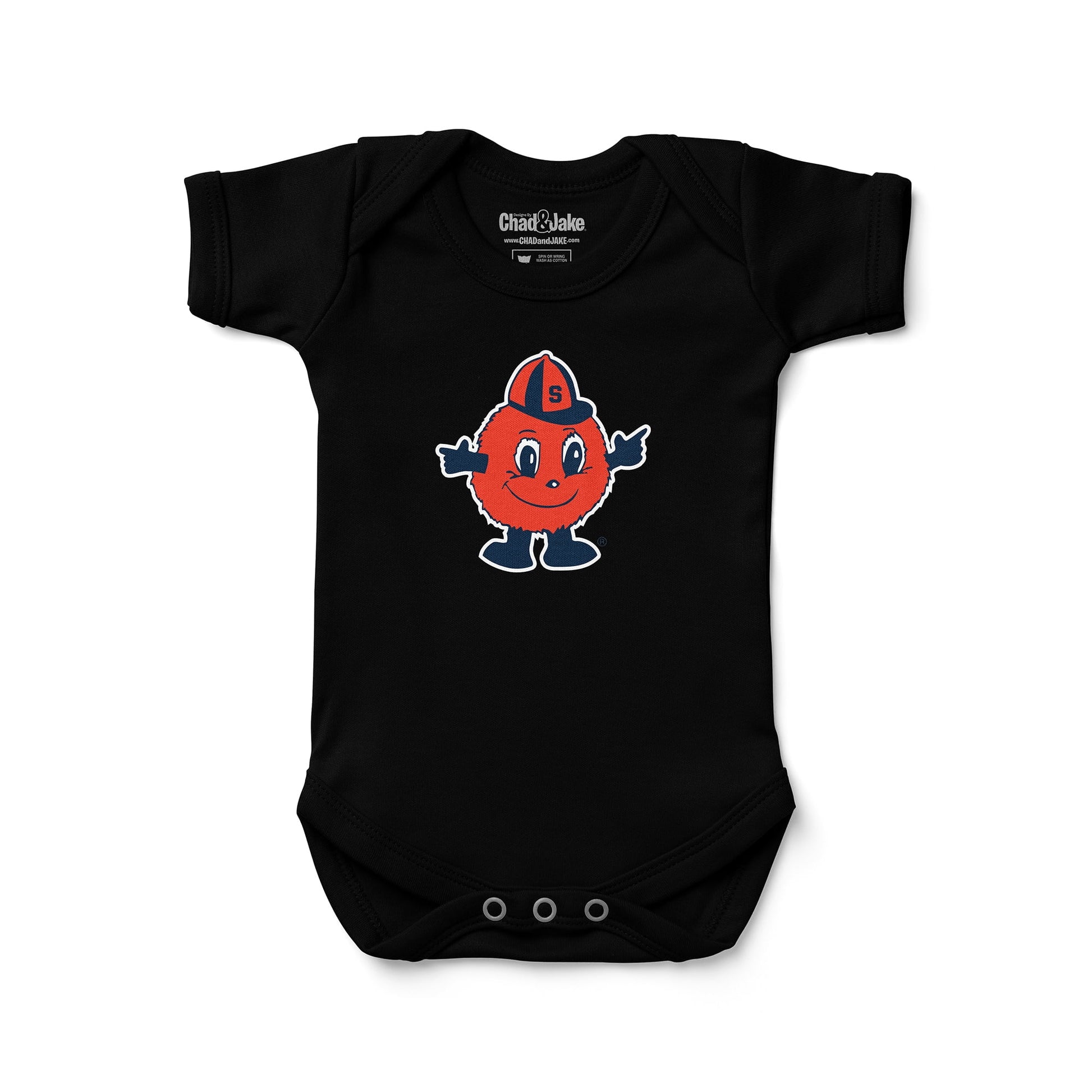 Infant Chad & Jake Black Syracuse Orange  Bodysuit