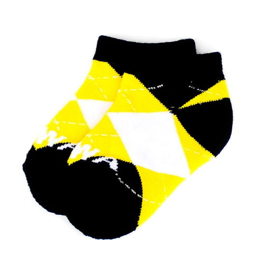 Iowa Hawkeye Baby Argyle No Show Sock - Donegal Bay - Unisex - Infant - No-Show