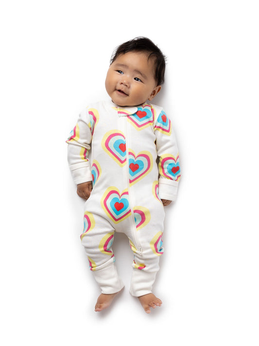 Paris Hilton x Monica + Andy Organic Cotton Baby One Piece Coverall, Sizes Preemie-24 Months
