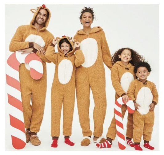 Rudolph Women's Christmas Matching Family Pajamas Union Suit