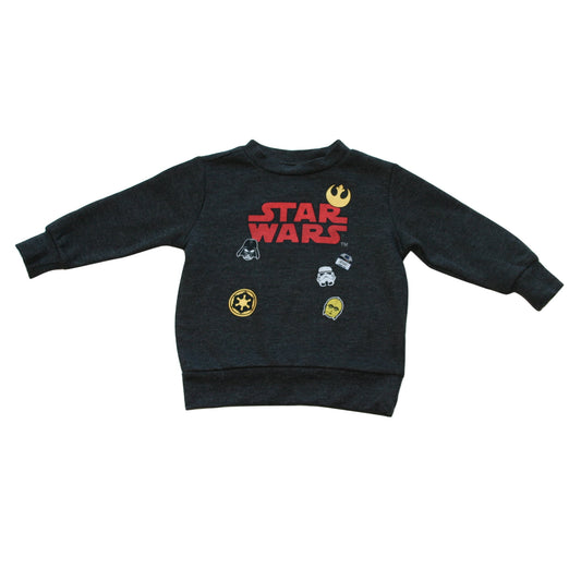 Star Wars Baby Infant Boy's Black Pullover Sweatshirt - 12 Months