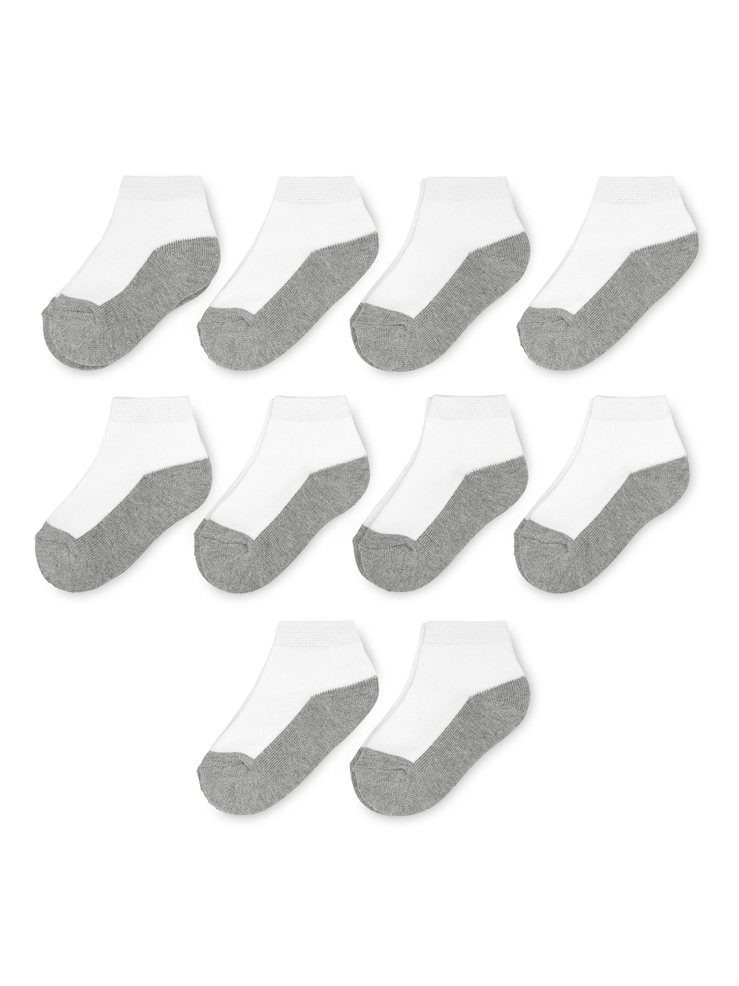 Wonder Nation Boys Ankle Socks, 10 Pack, 18M- 36M