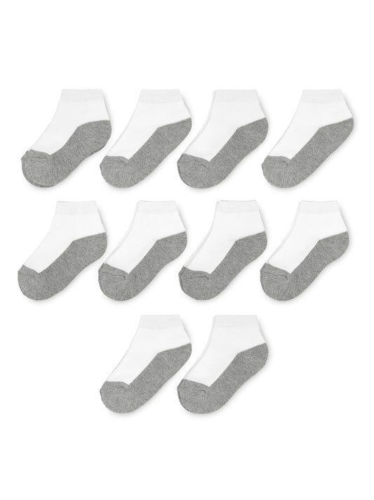 Wonder Nation Boys Ankle Socks, 10 Pack, 18M- 36M