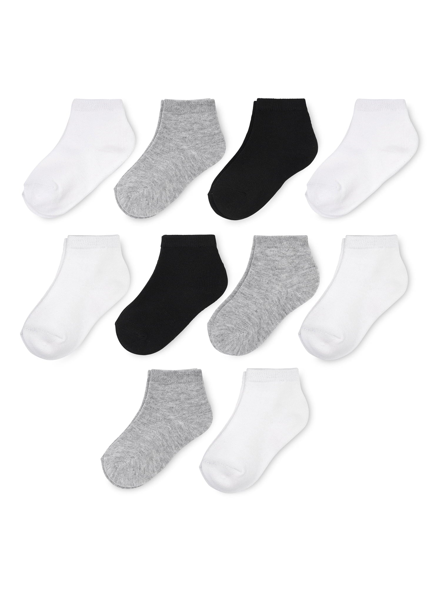 Wonder Nation Boys Ankle Socks, 10 Pack, Size 0M- 5T