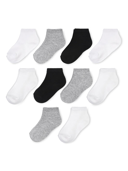 Wonder Nation Boys Ankle Socks, 10 Pack, Size 0M- 5T