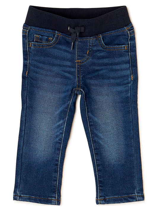 Wonder Nation Toddler Boy's Knit Denim Jeans, Sizes 12M-5T