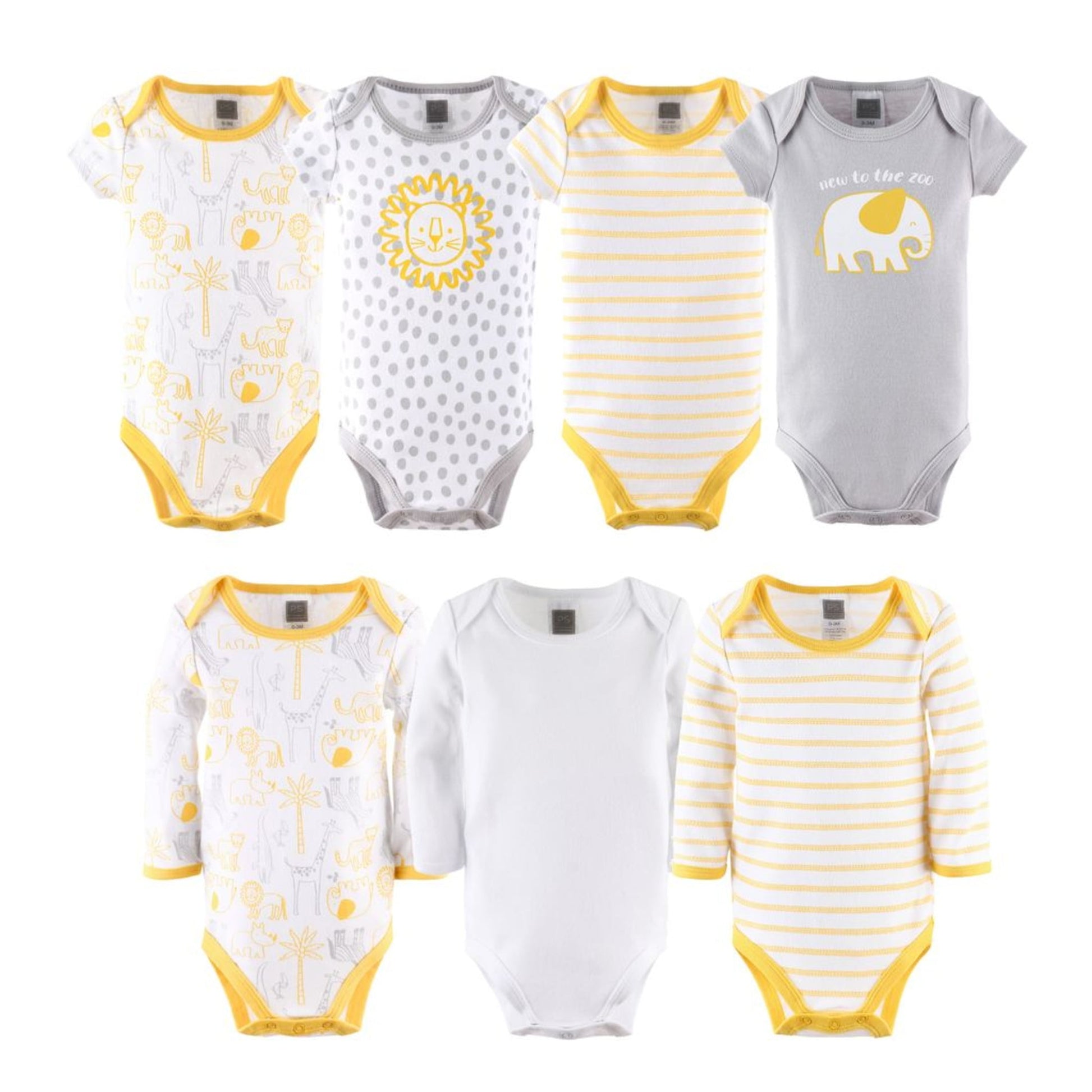 The Peanutshell Newborn Layette Gift Set for Baby Boys or Girls, Yellow Safari, 23 Essential Pieces, 0-3 Months