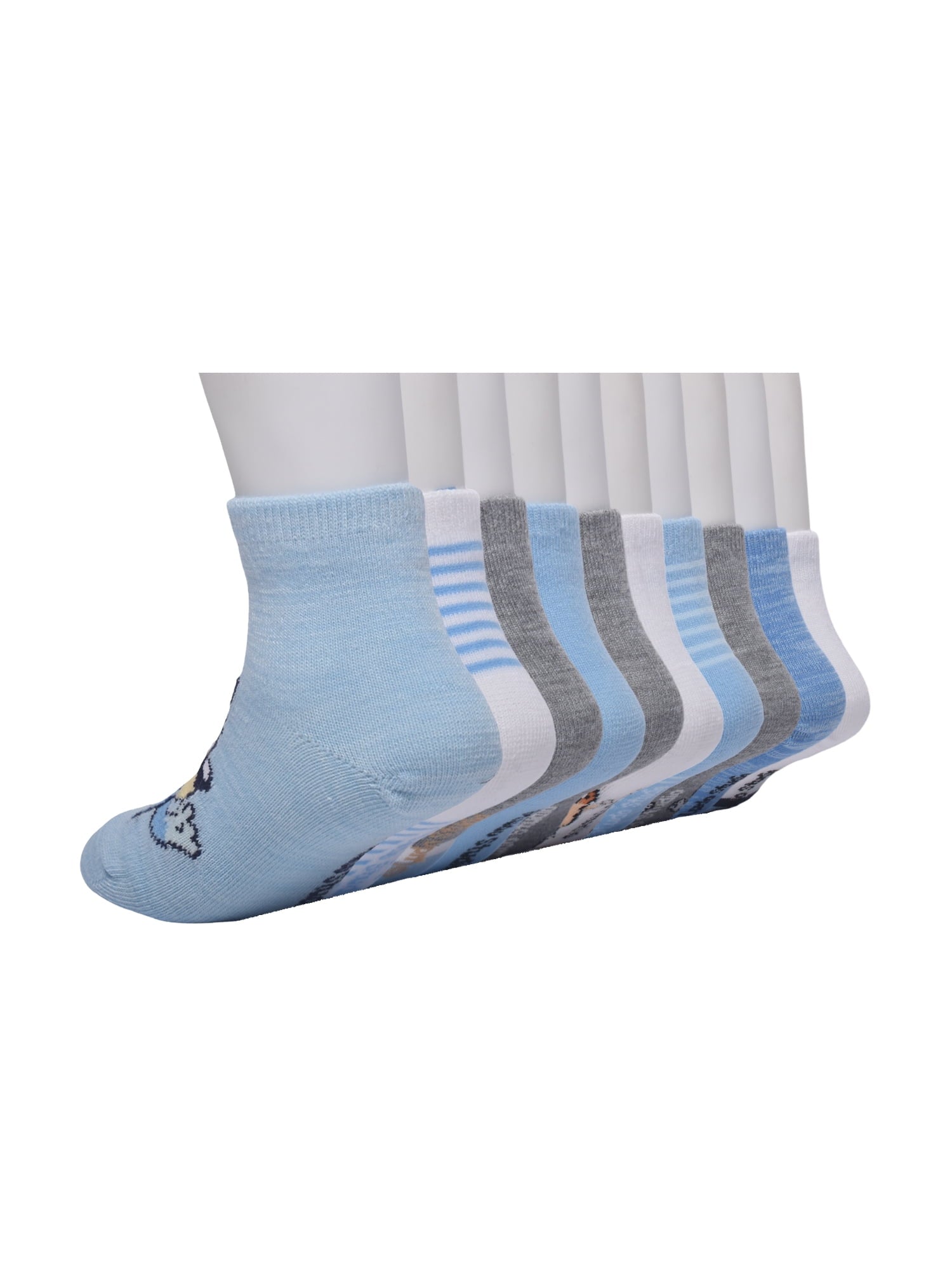 Character Toddler Ankle Socks, 10-Pack, Sizes 12M-5T