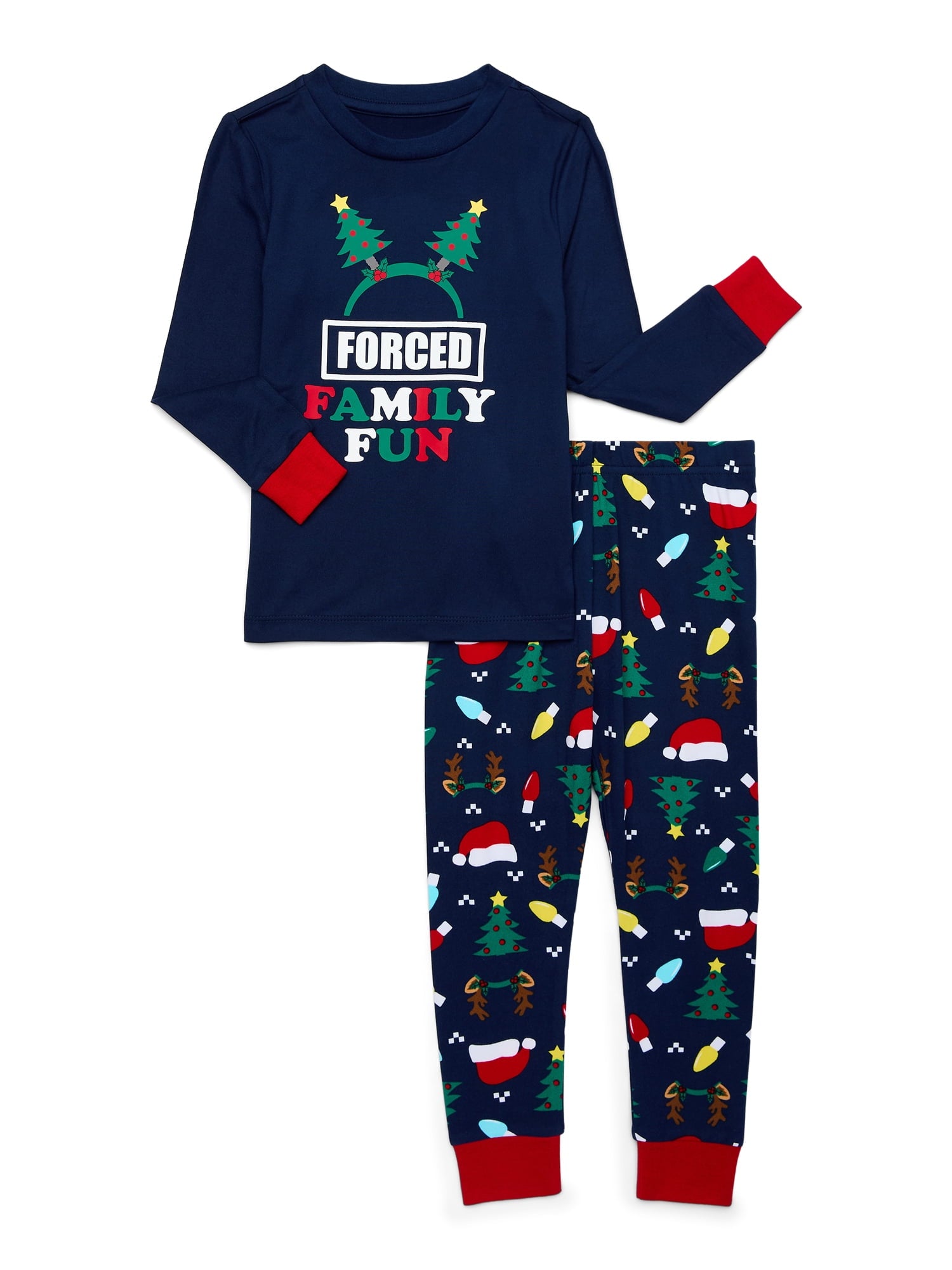 Toddler Christmas Matching Family Pajamas Set from Holiday Time, 2-Piece, Sizes 2T-5T