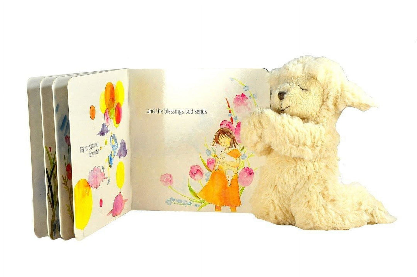 Tickle & Main, Baby Gift Set with Praying Musical Lamb and Prayer Book in Keepsake Box for Boys and Girls