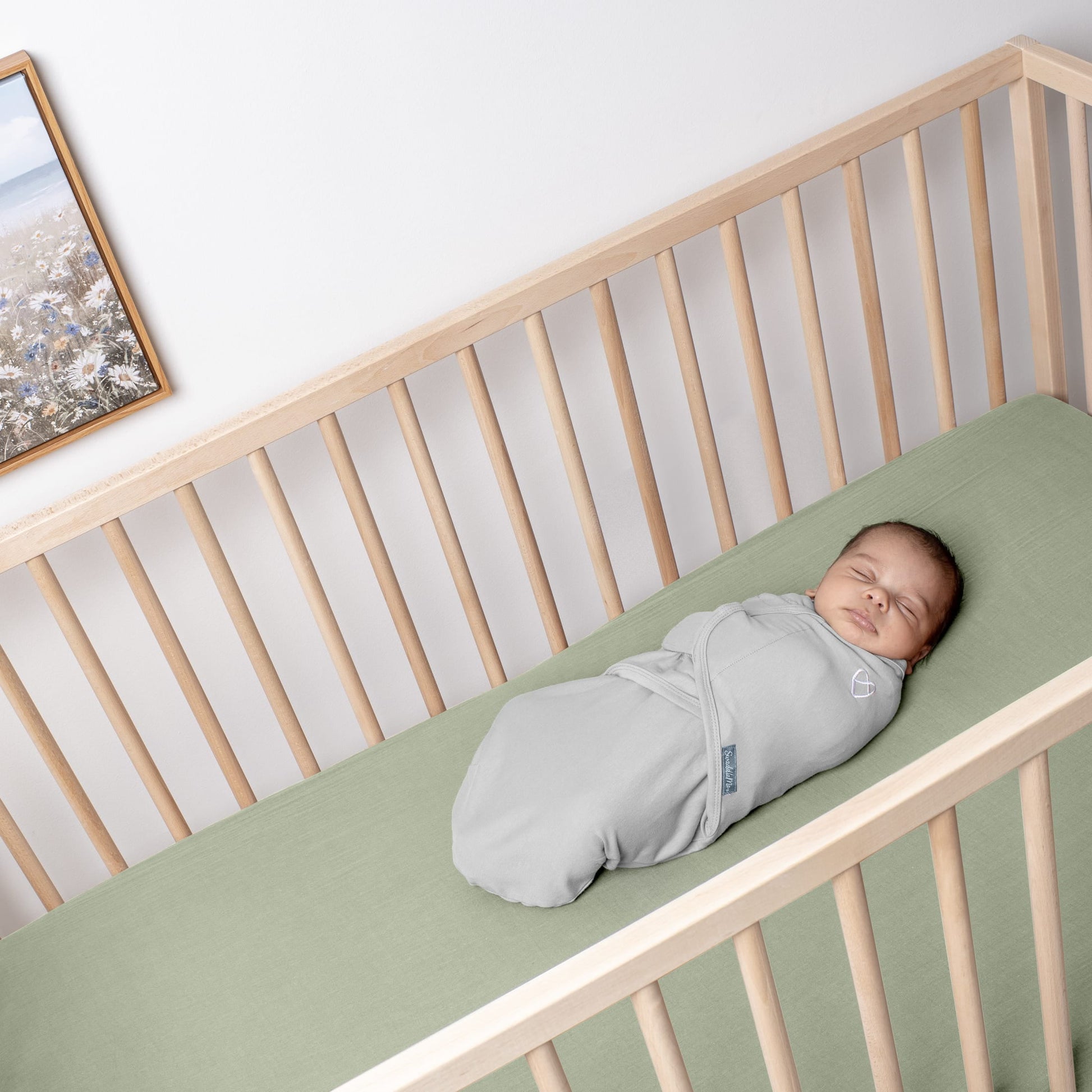 SwaddleMe by Ingenuity Original Swaddle for Baby, 100% Cotton, Improves Sleep & Calms Startle Reflex, 0-3 Months, 1.0 TOG, 2-Pack - Space & Clouds