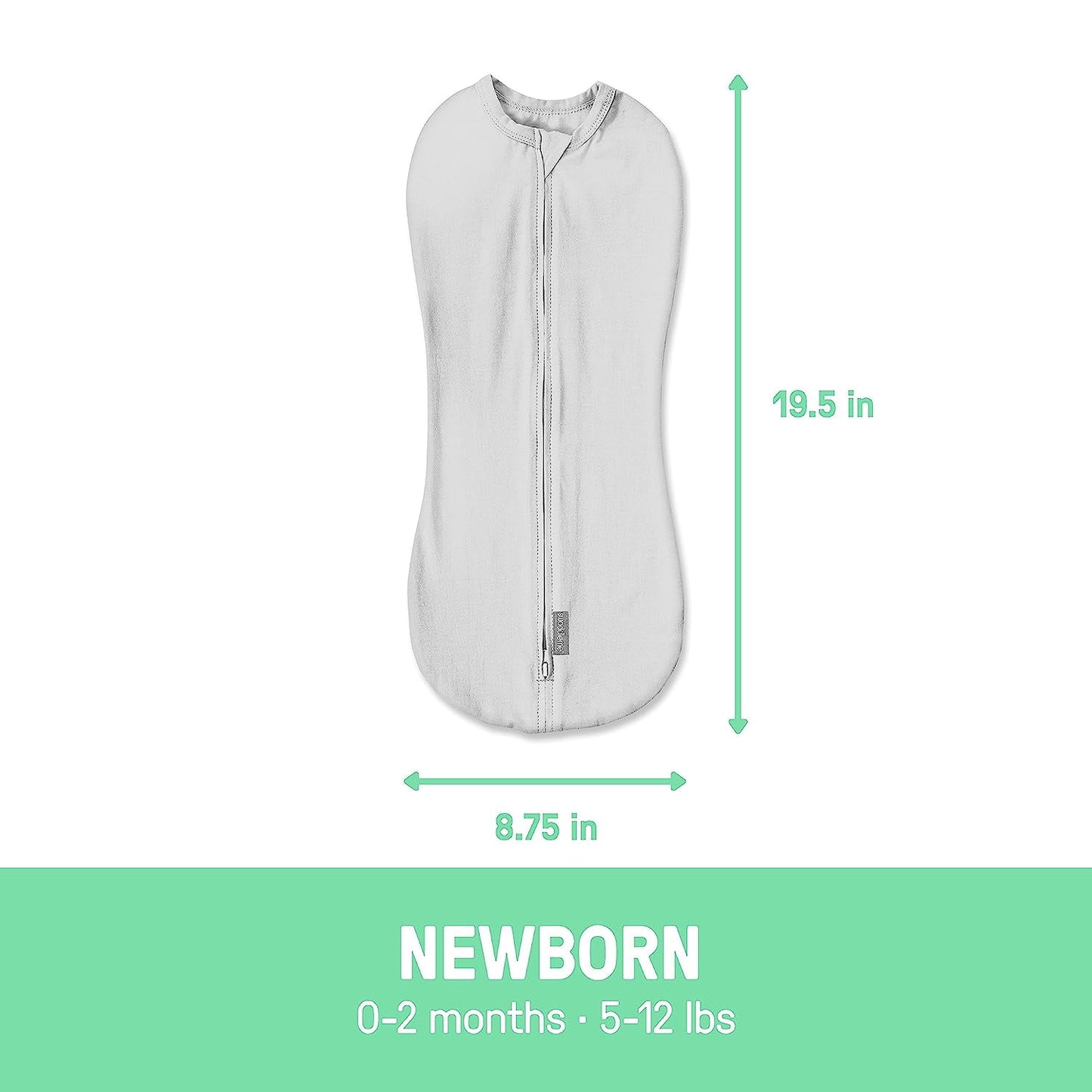 SwaddleMe by Ingenuity Pod - Size Small/Medium, 0-3 Months, 2-Pack (I Heart You)