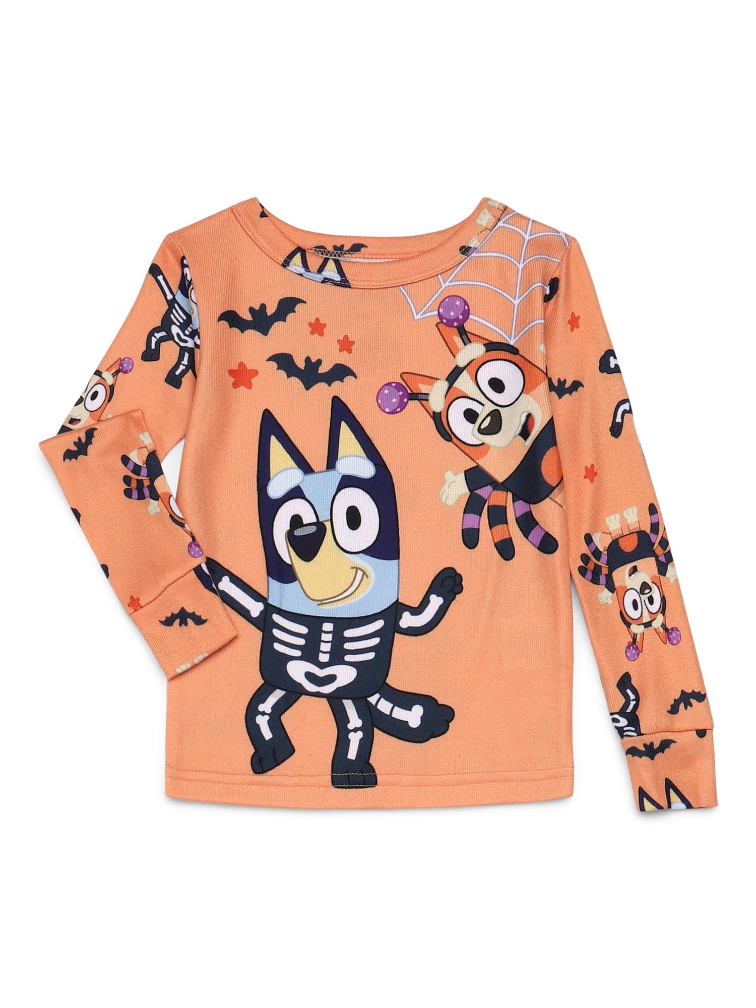Bluey Toddlers' Halloween Pajama Top and Pants Set, 2-Piece, Sizes 12M-5T