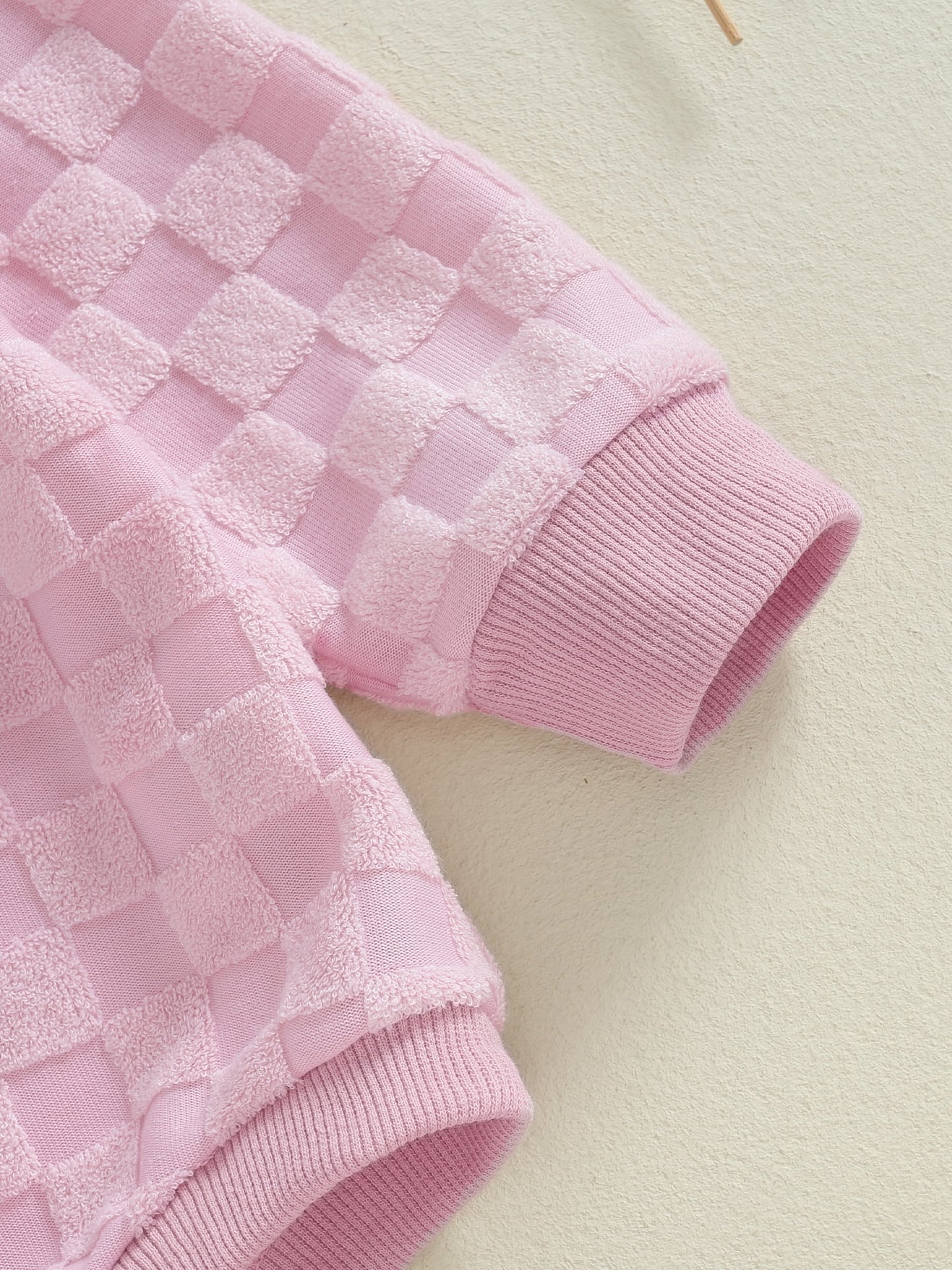 Baby Boys Girls Casual Romper Long Sleeve Checkerboard Bodysuit Sweatshirt Newborn Infant Fall Playsuit
