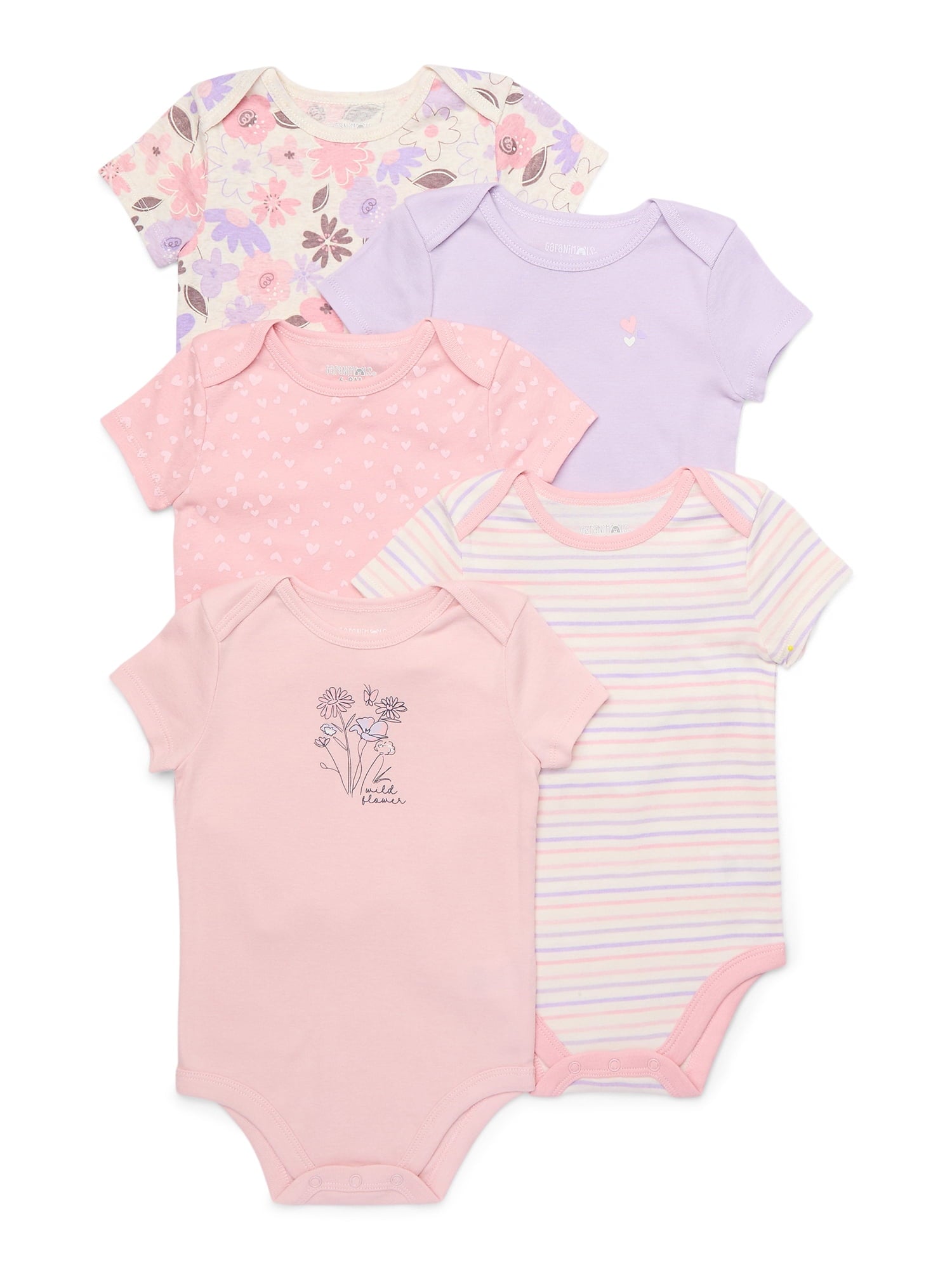 Garanimals Newborn Baby Girl Shower Gift Set, Floral Multi, 9 Months, 20-Piece