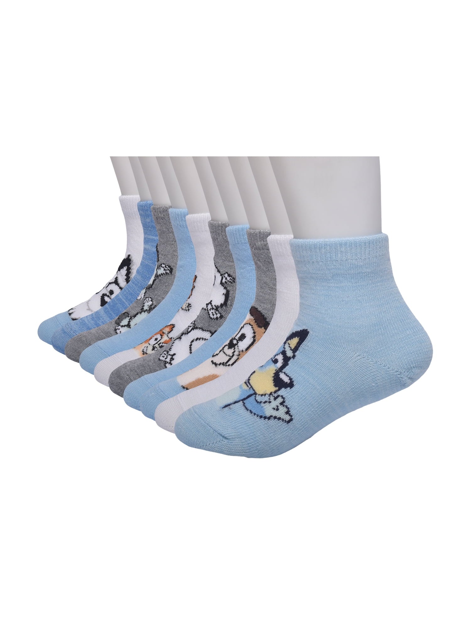 Character Toddler Ankle Socks, 10-Pack, Sizes 12M-5T