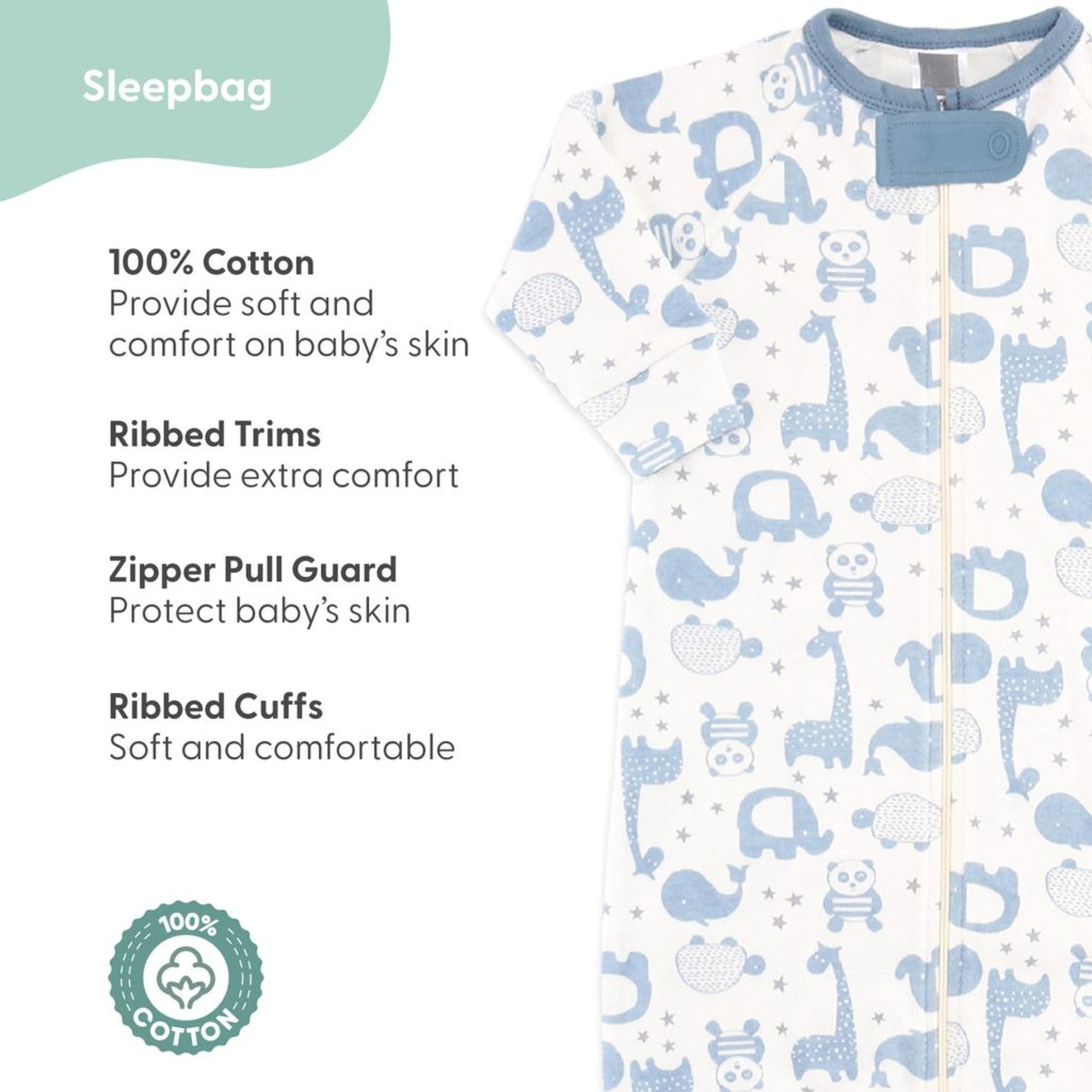 The Peanutshell Newborn Layette Gift Set for Baby Boys or Girls, 23 Piece Essentials, Blue Stars, Stripes, and Animals, 0-3 Months