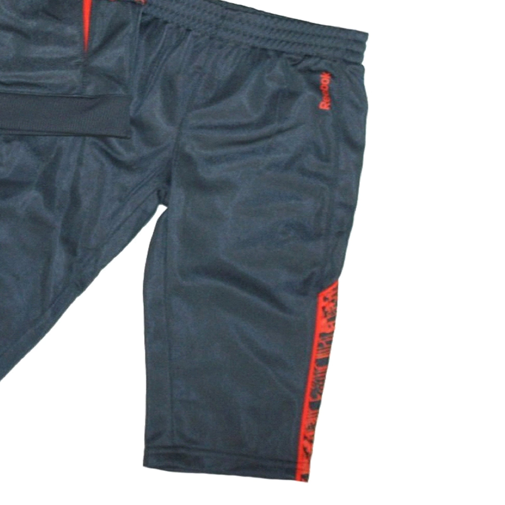 Reebok Baby Boy's 2 Piece Athletic Jacket/Pants Sweatsuit Gray/Orange Size 12 Months