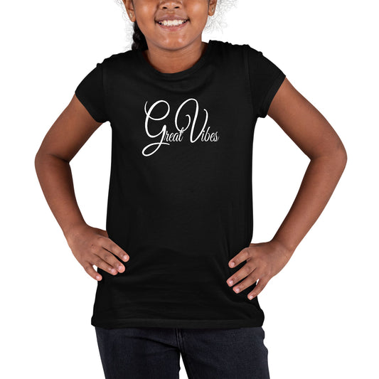 Youth Short Sleeve Graphic T-shirt - Great Vibes-0